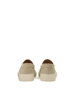 Beżowe wsuwane loafersy na podeszwie typu sneakers