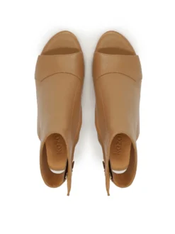 Botki peep toe z odkrytymi palcami i piętą