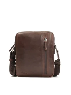 Brązowa skórzana torba crossbody