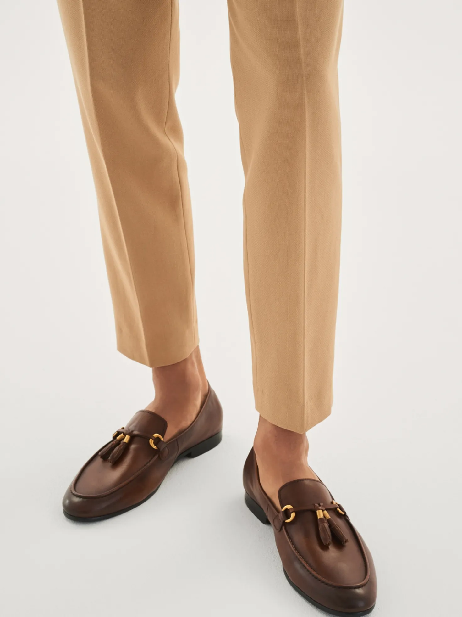 Brązowe loafersy męskie
