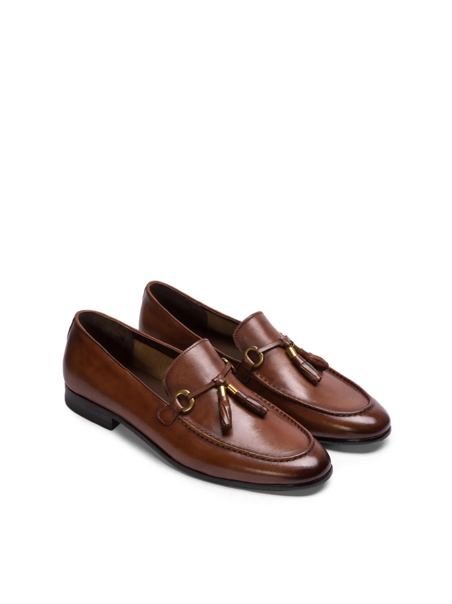 Brązowe loafersy męskie