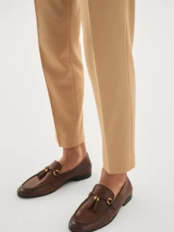 Brązowe loafersy męskie