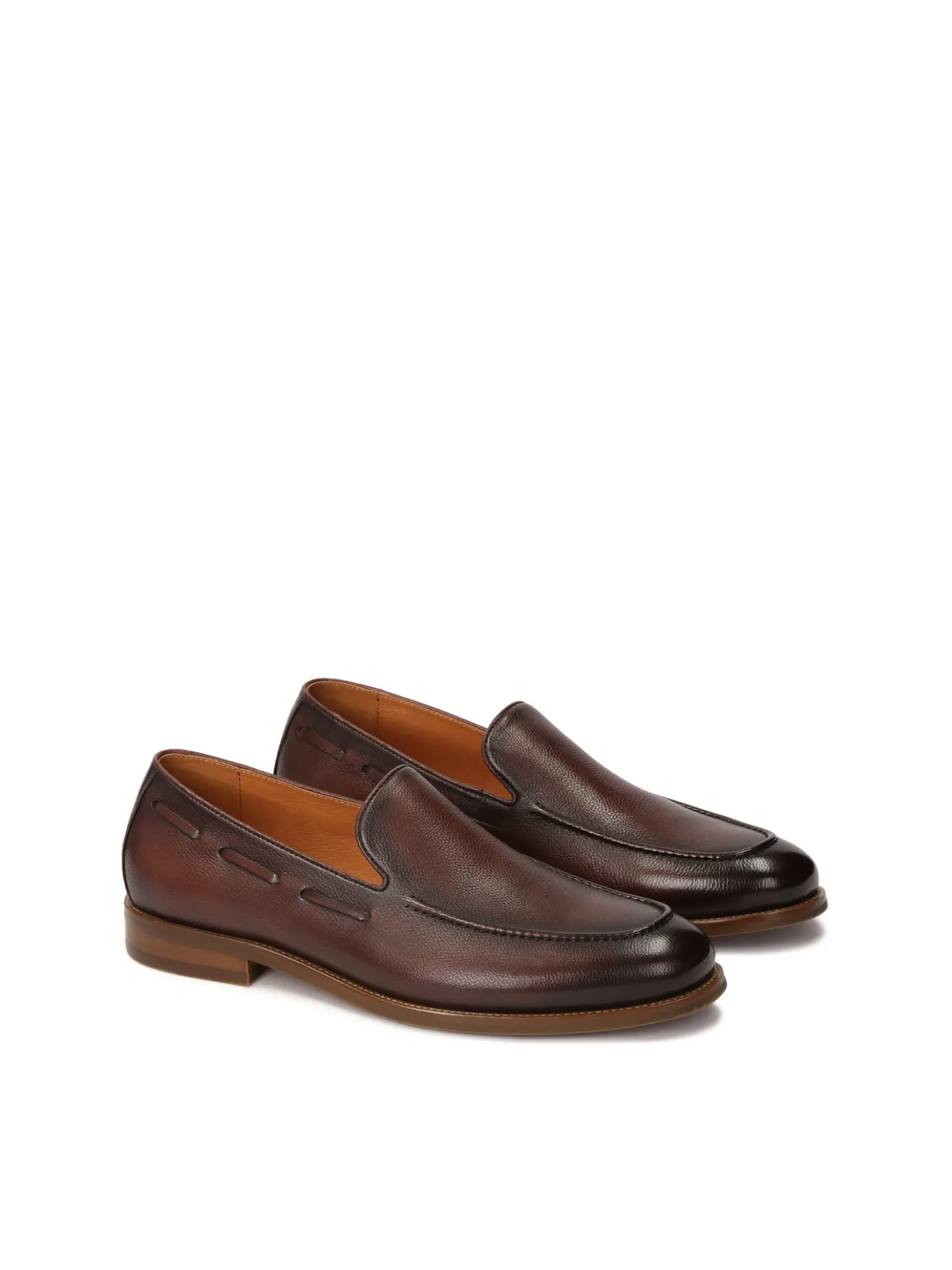 Brązowe loafersy z rzemykiem