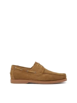 Brązowe męskie buty żeglarskie