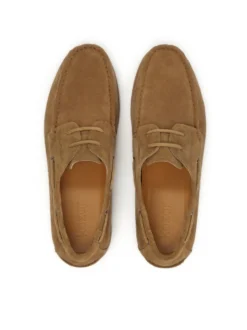 Brązowe męskie buty żeglarskie
