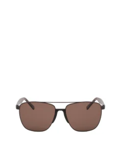 Brązowe okulary przeciwsłoneczne Aviator z polaryzacją