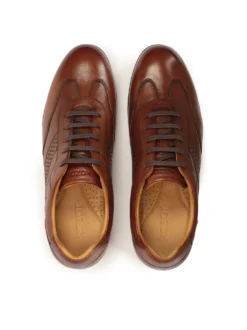 Brązowe półbuty w stylu smart casual