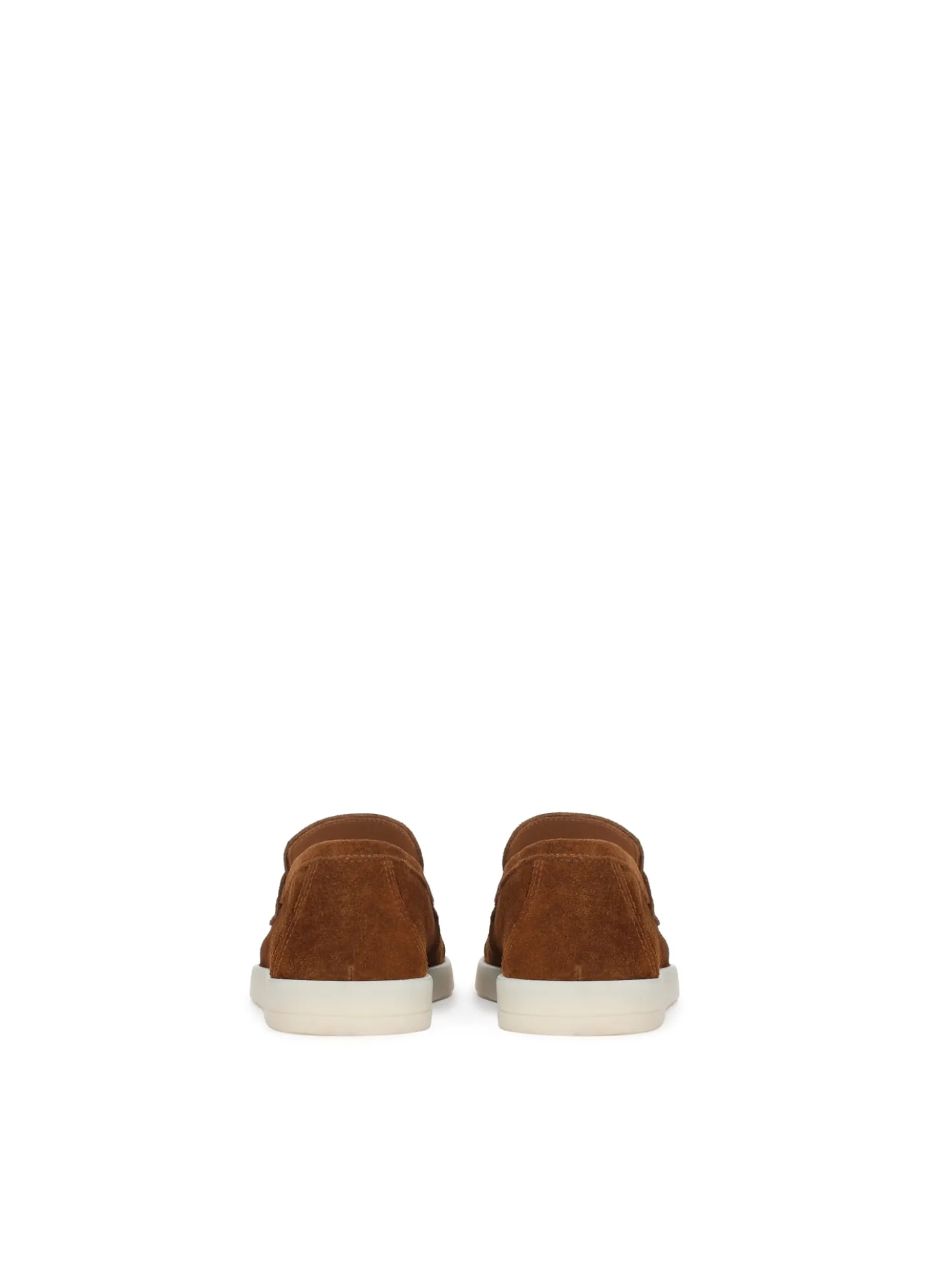 Brązowe zamszowe loafersy na podeszwie typu sneakers