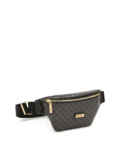 Czarna nerka w monogramy