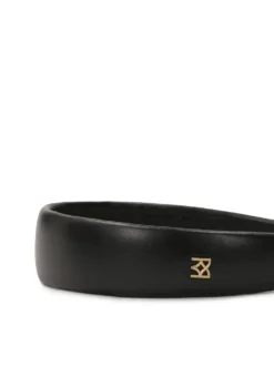 Czarna opaska z monogramem KAZAR
