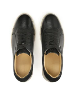 Czarne buty męskie w sportowym stylu