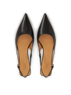 Czarne czółenka slingback