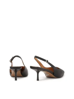 Czarne czółenka slingback