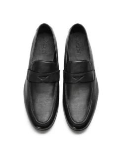 Czarne loafersy męskie