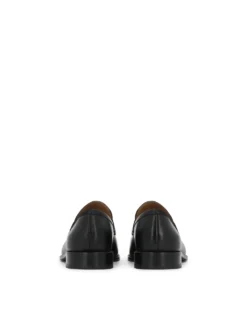 Czarne loafersy męskie ze skóry naturalnej z Limited Edition