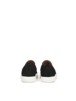 Czarne loafersy na podeszwie typu sneakers