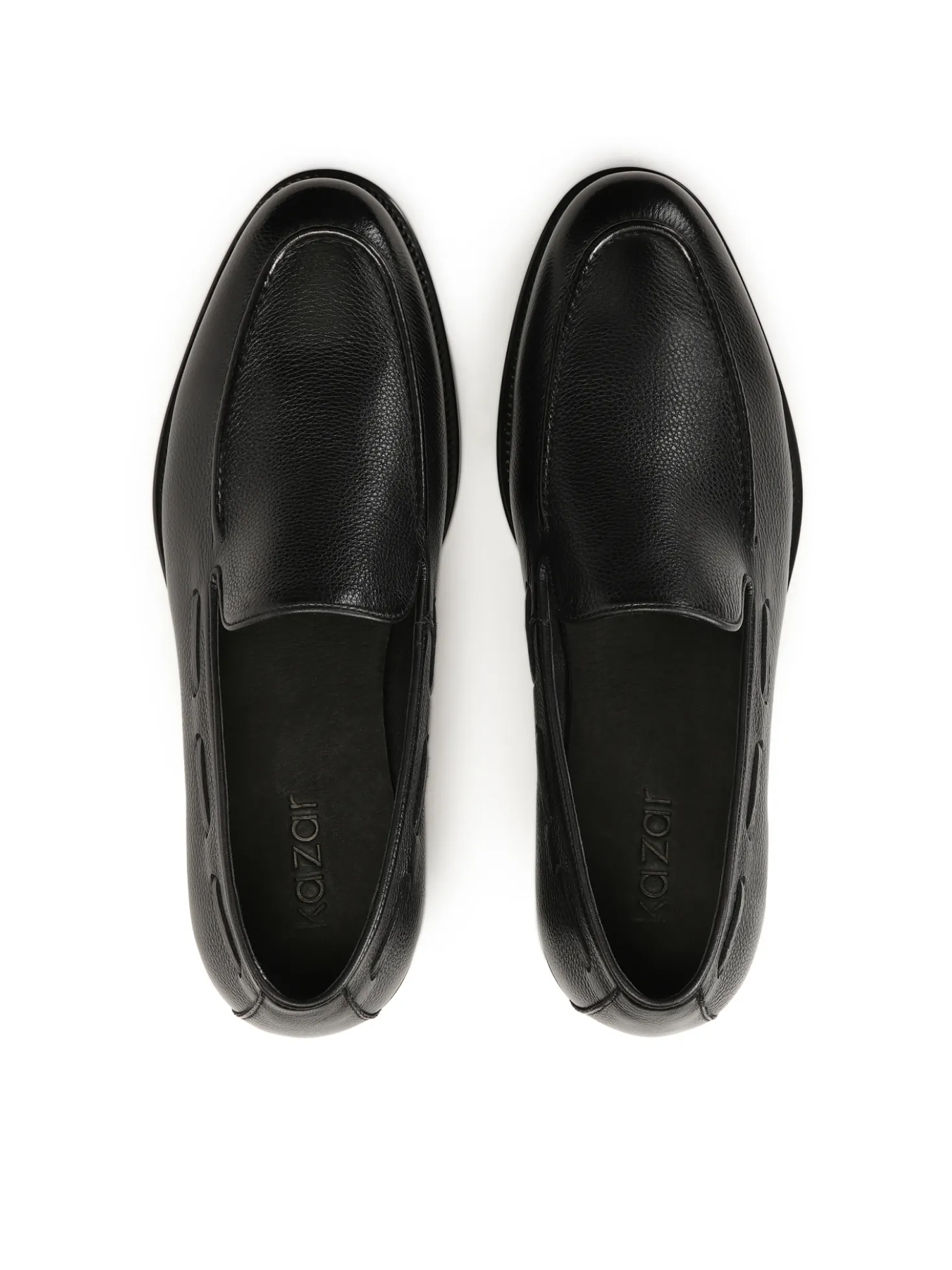 Czarne loafersy z naturalnej skóry