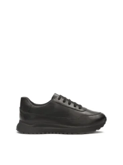 Czarne sneakersy damskie w minimalistycznym stylu