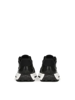 Czarne sneakersy męskie na wygodnej podeszwie