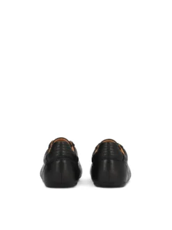 Czarne sneakersy z miękkiej skóry
