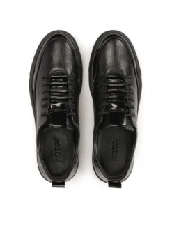 Czarne sneakersy z tłoczonym wzorem