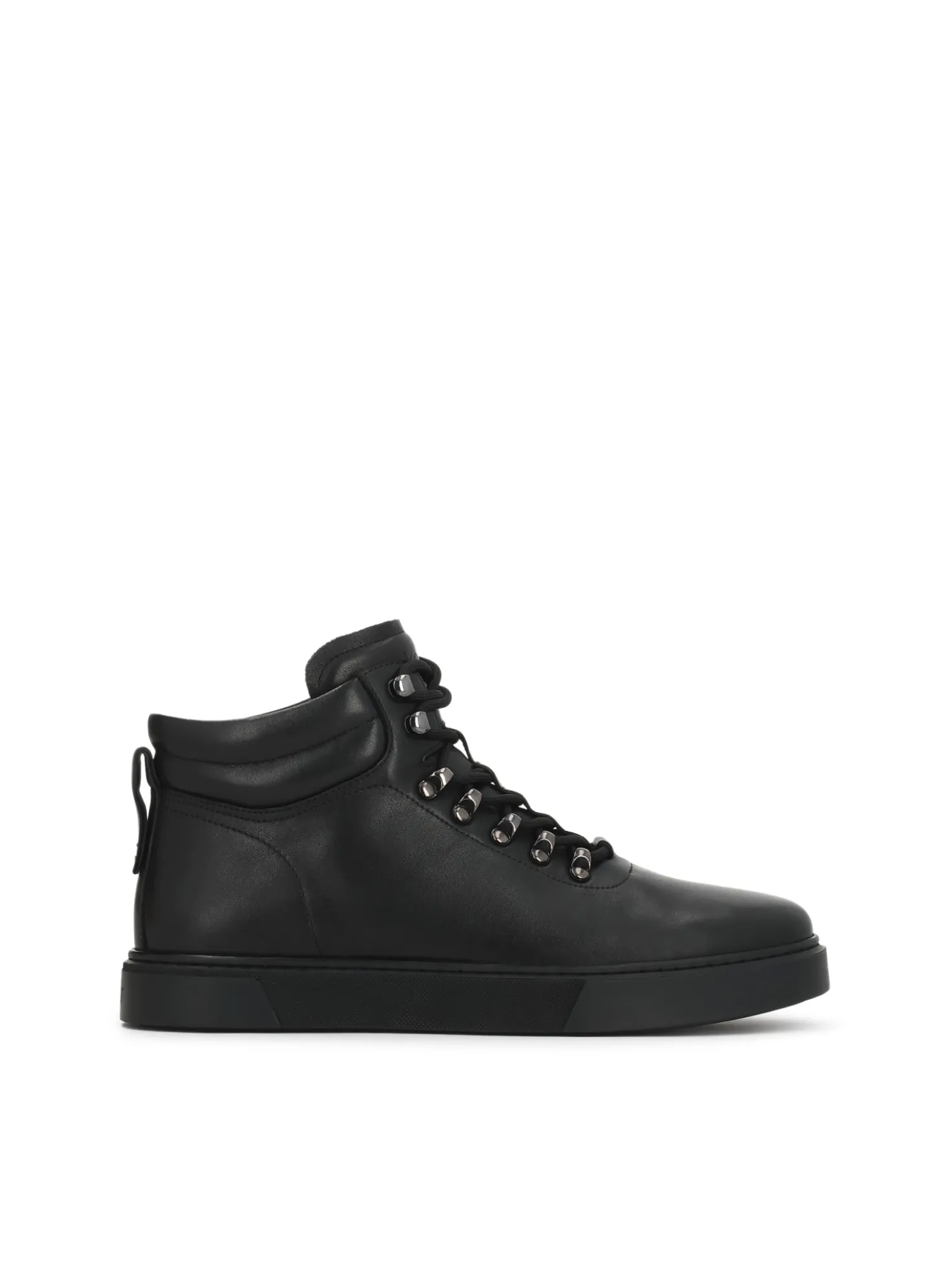 Czarne sznurowane sneakersy męskie