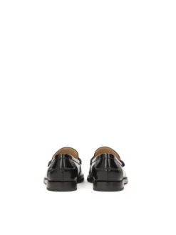Czarne uniwersalne półbuty slip-on
