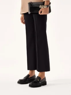 Czarne uniwersalne półbuty slip-on