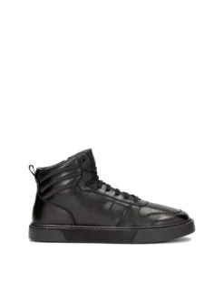 Czarne wysokie sneakersy męskie