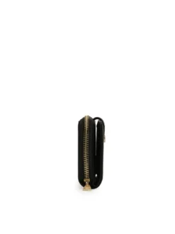 Czarny portfel z dwiema komorami