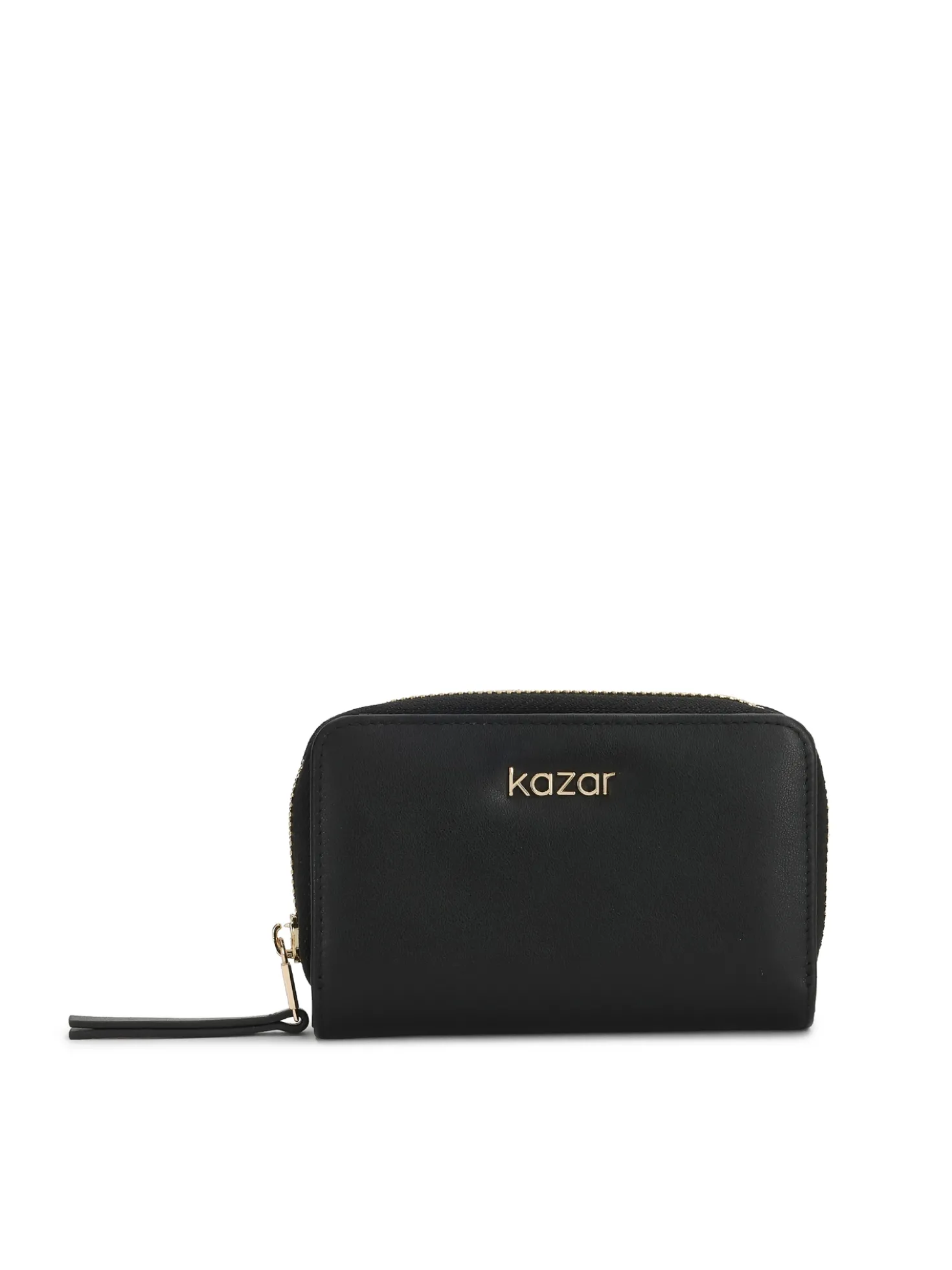 Czarny portfel ze skóry naturalnej z eleganckim wykończeniem