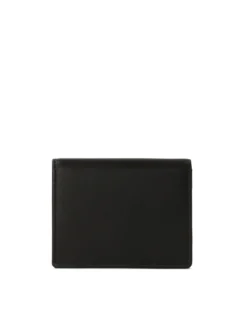 Czarny skórzany portfel w stylu minimal