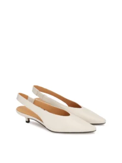 Czółenka slingback na niskim obcasie