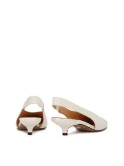 Czółenka slingback na niskim obcasie