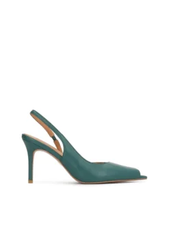 Czółenka slingback z wydłużonymi otwartymi noskami