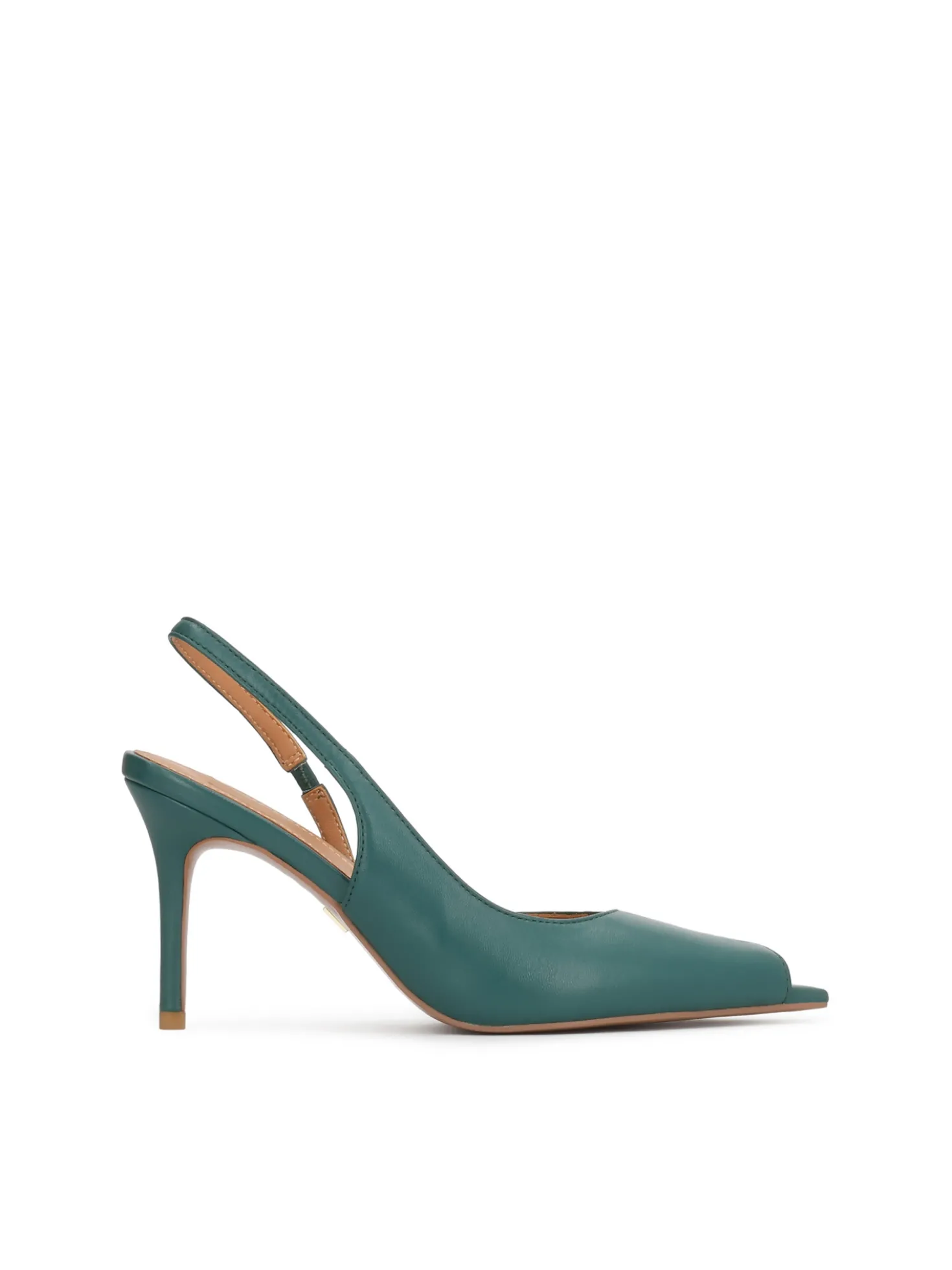 Czółenka slingback z wydłużonymi otwartymi noskami