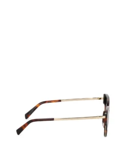 Damskie brązowe okulary przeciwsłoneczne cat eye