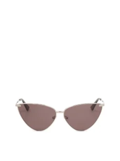 Damskie okulary w srebrnym kolorze z filtrem UV