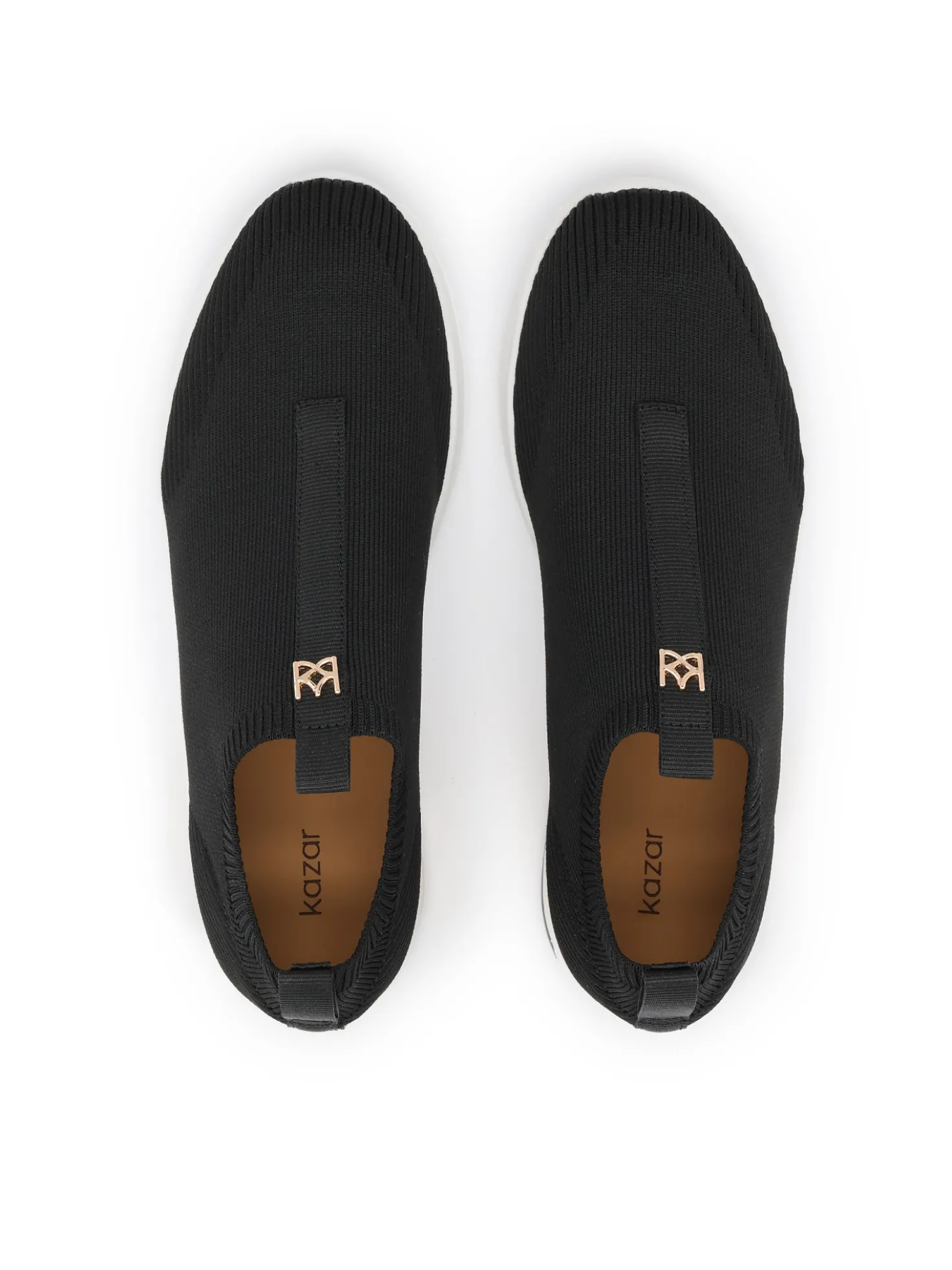 Damskie sneakersy typu slip-on w czerni