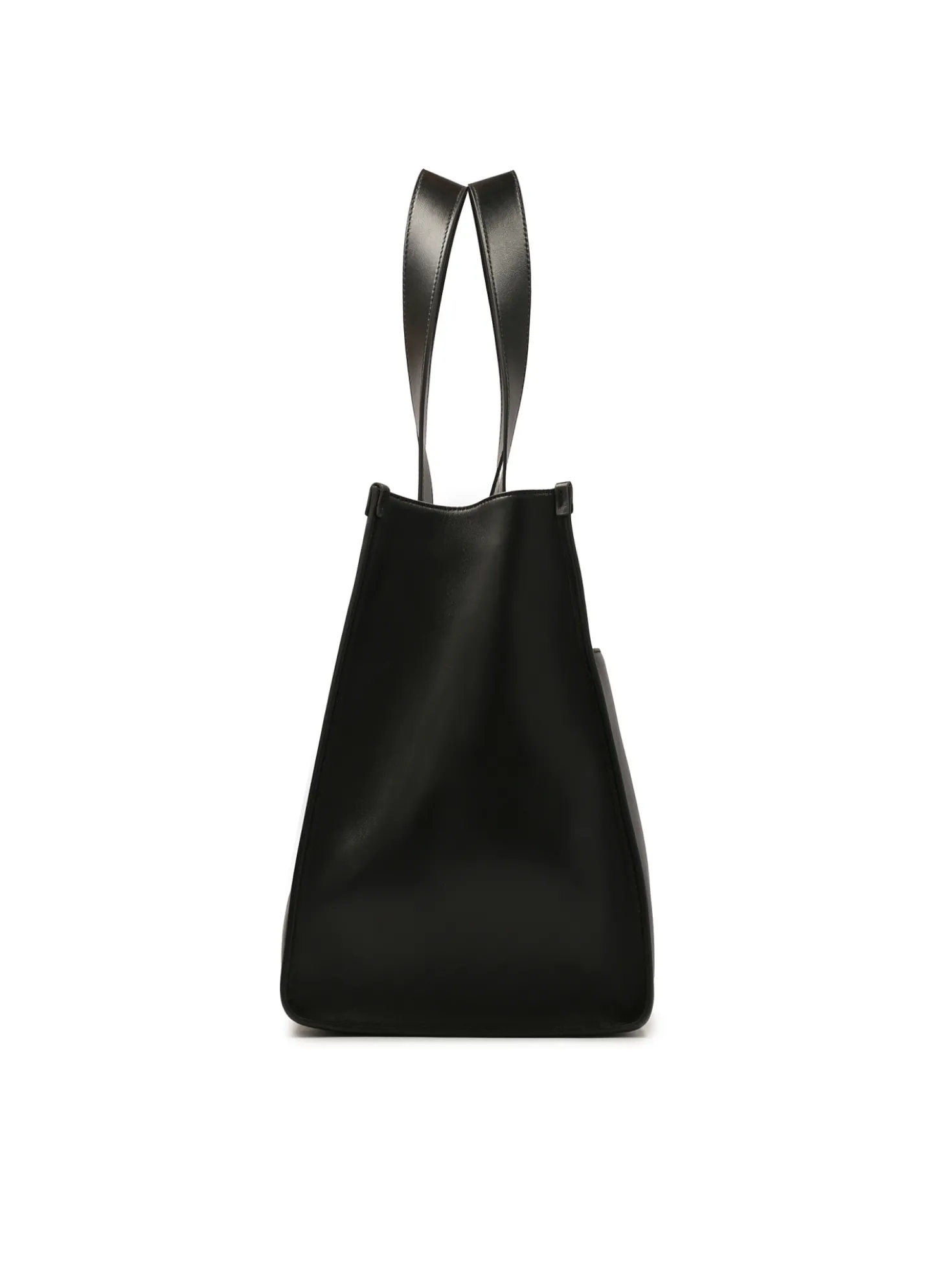 Duża czarna tote bag z saszetką