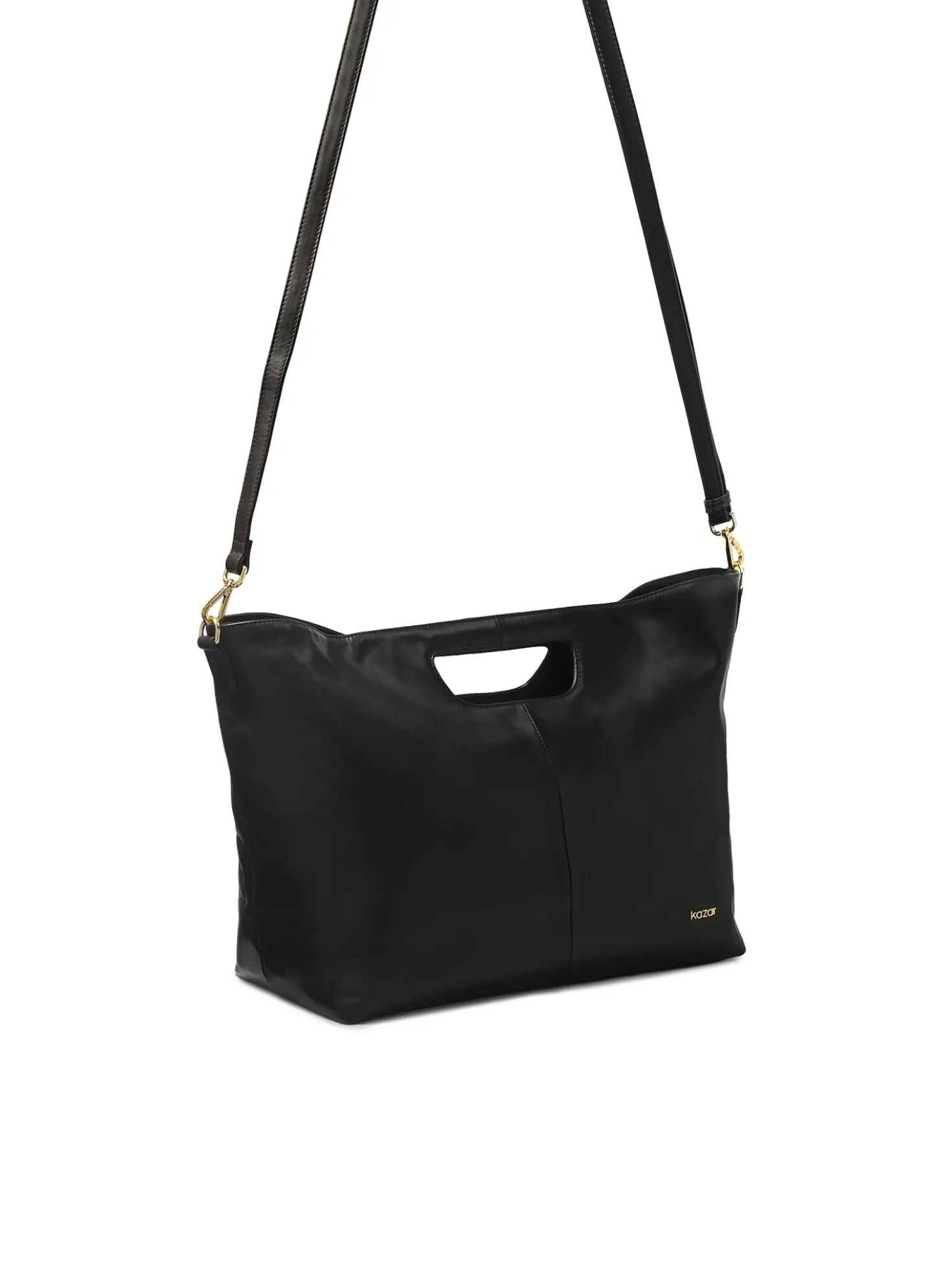 Duża torebka skórzana z saszetką