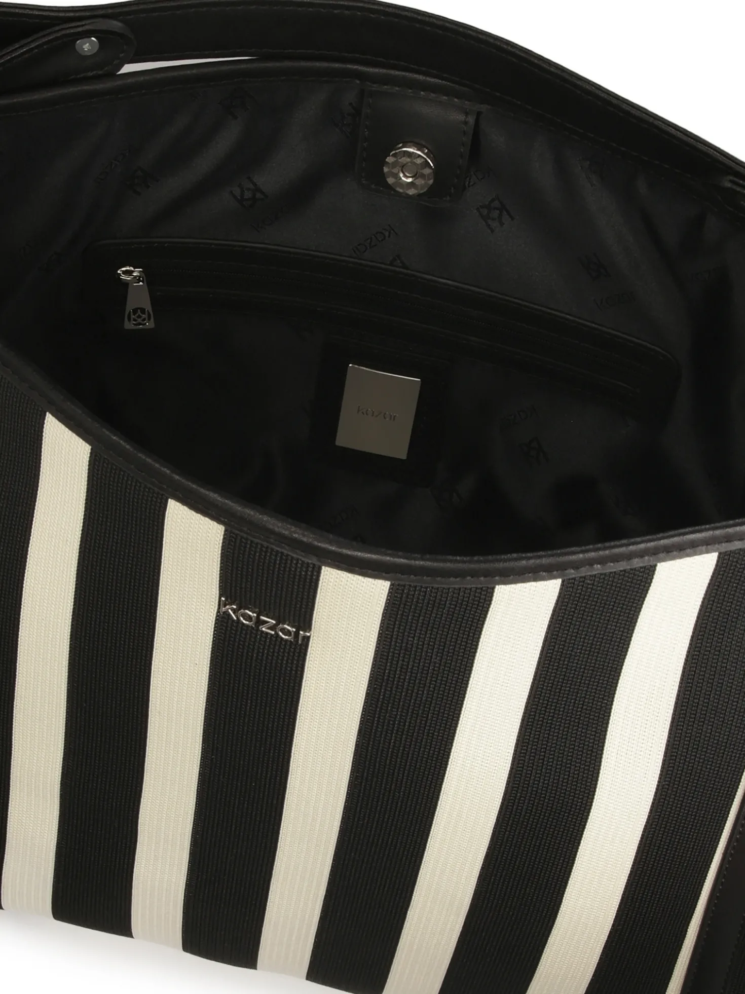 Duża torebka tote bag w paski
