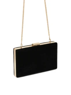 Elegancka czarna kopertówka