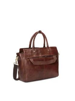 Elegancka skórzana torba męska w biznesowym stylu