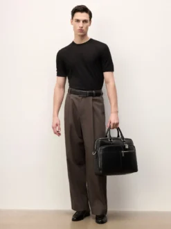 Eleganckie loafersy ze skóry w minimalistycznym stylu