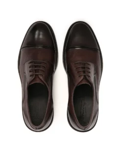 Eleganckie półbuty męskie z noskiem cap toe