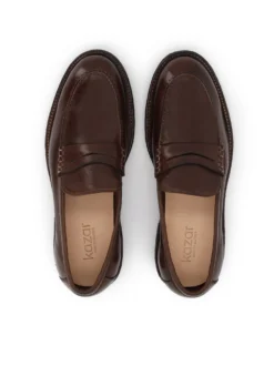 Eleganckie skórzane loafersy