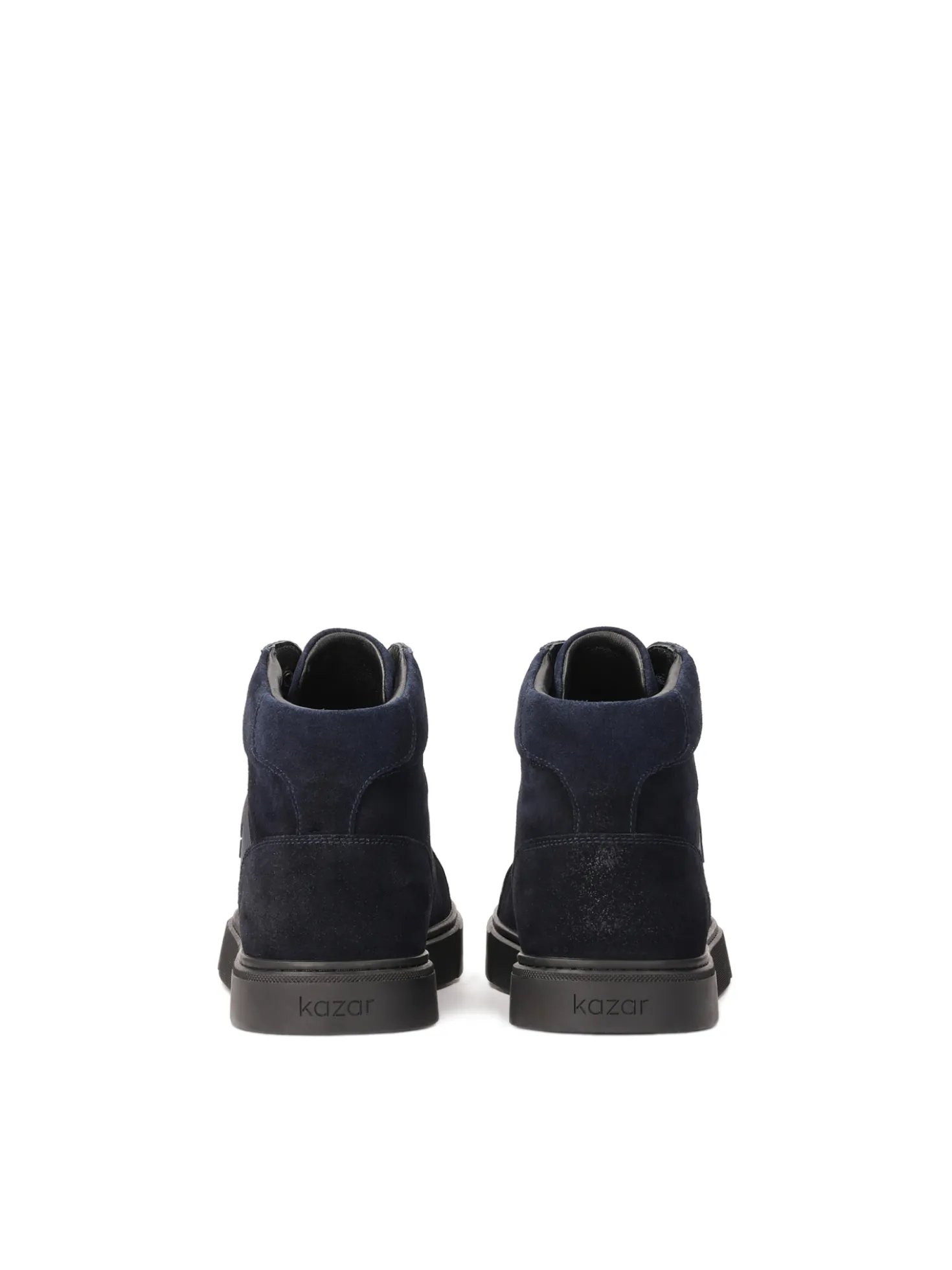 Granatowe sneakersy z wysoką cholewką