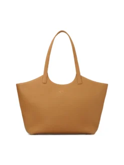 Jasnobrązowa tote bag z uchwytami na ramię