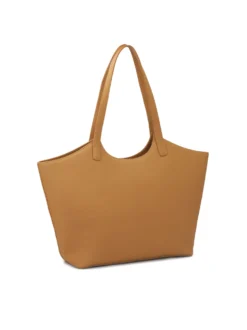 Jasnobrązowa tote bag z uchwytami na ramię